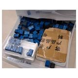 Plastic Parts Organizer Cabinet 3-drawer with Electronic Parts and Components - Omron Power PCB Relays