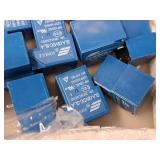 Plastic Parts Organizer Cabinet 3-drawer with Electronic Parts and Components - Omron Power PCB Relays