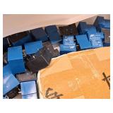 Plastic Parts Organizer Cabinet 3-drawer with Electronic Parts and Components - Omron Power PCB Relays