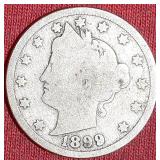 FOUR (4) 19TH CENTURY LIBERTY HEAD NICKELS 1896/1897/1897/1899