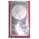 FIVE (5) 10 OUNCE BUFFALO/AMERICAN INDIAN