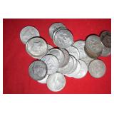 THIRTY (30) 90% SILVER KENNEDY HALF DOLLARS