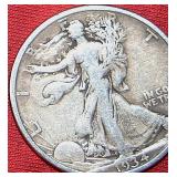 TEN (10) 90% SILVER WALKING LIBERTY HALF DOLLARS