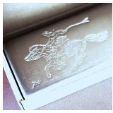 ONE HUNDRED (100) OUNCES .999 FINE POURED SILVER BAR PONY EXPRESS