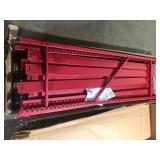 Husky 5-Shelf Metal Industrial Duty Freestanding Garage Storage Shelving Unit in Red (90 in. W x 90 in. H x 24 in. D)  Customer Returns See Pictures
