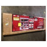 Husky 5-Shelf Metal Industrial Duty Freestanding Garage Storage Shelving Unit in Red (90 in. W x 90 in. H x 24 in. D)  Customer Returns See Pictures