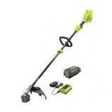 RYOBI 40V 15 in. Expand-It Cordless Battery Attachment Capable String Trimmer with 4.0 Ah Battery and Charger Customer Returns See Pictures
