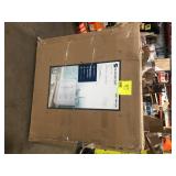 Glacier Bay Bannister 37 in. Single Sink White Bath Vanity with Granite-Look Colorpoint White Cultured Marble Top (Assembled)  Customer Returns See Pictures