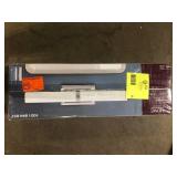 Home Decorators Collection Rolande 100-Watt Equivalent Polished Nickel LED Vanity Light with Tube Etched Glass    Customer Returns See Pictures