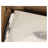 Bootz Industries Aloha 60 in. x 30 in. Soaking Bathtub with Left Drain in White Damaged   Customer Returns See Pictures