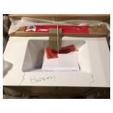 Home Decorators Collection Moorside 30 in. Single Sink Sweet Maple Bath Vanity with White Engineered Stone Top (Assembled) Broken    Customer Returns See Pictures