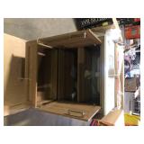 Home Decorators Collection Moorside 30 in. Single Sink Sweet Maple Bath Vanity with White Engineered Stone Top (Assembled) Broken    Customer Returns See Pictures