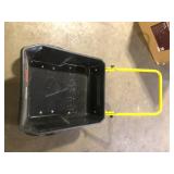 GORILLA CARTS 4 cu. ft. Poly Utility Garden Cart, 300 lbs. Capacity, 12 in. No-Flat Tires, Extra-Wide Foldable Handle  Customer Returns See Pictures