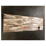 Hampton Bay 6 ft. L x 25 in. D Unfinished Acacia Butcher Block Countertop in With Standard Edge   Customer Returns See Pictures