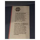 Lackawanna Leather Blue Armchair with Matching Ottoman