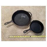 Set of 2 Lodge Cast Iron Skillets