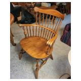 Solid Wood Dining Table with 4 Chairs with Two Extension Leaves