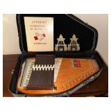 Vintage Oscar Schmidt Autoharp with Case and Booklet