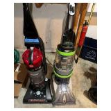 Set of 2 Hoover Upright Vacuum Cleaners with SpinScrub and WindTunnel Technology