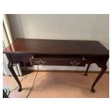 Vintage Mahogany Writing Desk with Drawer