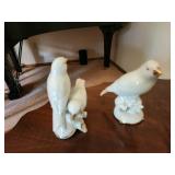 Pair of German Porcelain Figural Bird Statues