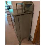 Vintage Painted Wooden Cabinet with Shelving