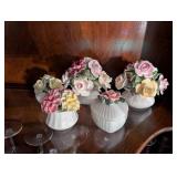 Group including Floral Porcelain Flower Arrangements by Royale Stratford