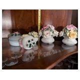 Group including Floral Porcelain Flower Arrangements by Royale Stratford