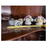 Group including Floral Porcelain Flower Arrangements by Royale Stratford