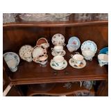 Collection of Vintage Porcelain and Bone China Teacups and Saucers