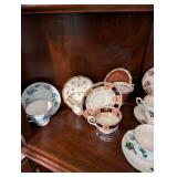 Collection of Vintage Porcelain and Bone China Teacups and Saucers