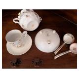 Collection of Vintage Porcelain and Bone China Teacups and Saucers