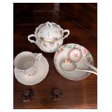 Collection of Vintage Porcelain and Bone China Teacups and Saucers