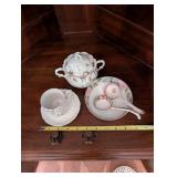 Collection of Vintage Porcelain and Bone China Teacups and Saucers