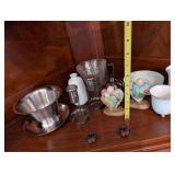 Assorted Decorative Ceramic and Metal Bowls and Vases