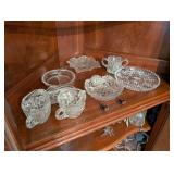 Collection of Crystal Cut Glass Dishes and Bowls