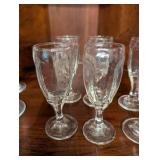 Set of 13 Vintage Crystal Stemware Glasses
