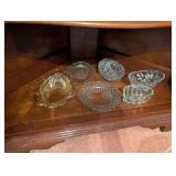 Set of 6 Elegant Crystal Glass Bowls Assortment
