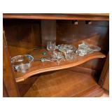 Collection of Glass Tableware with Bowls, Plates, and Accessories