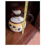 Vintage Vernonware California Ceramic Pitcher with Floral Design