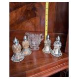 Crystal Creamer and Salt and Pepper Shaker Set