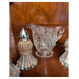 Crystal Creamer and Salt and Pepper Shaker Set