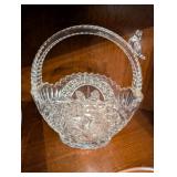 Set of 2 Crystal Cut Glass Bowls with Intricate Designs