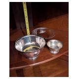 Collection of 5 Vintage Silver and Turquoise Bowls