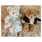 Set of 2 1998 WAMSO Symphony Ball Bears in Elegant Attire