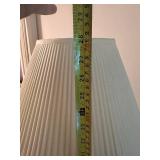 Pink Ceramic Table Lamp with Pleated Shade