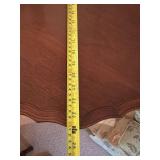 Vintage Wooden Tilt-Top Table with Scalloped Edge