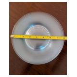 Set of 10 Vintage Clear Glass Plates