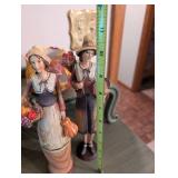 Thanksgiving Decor Set Including Pilgrim Figures and Fall-Themed Ornaments