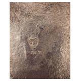 Squirrel Acorn Glass Bowl and Decorative Hinged Metal Box with Red Lining